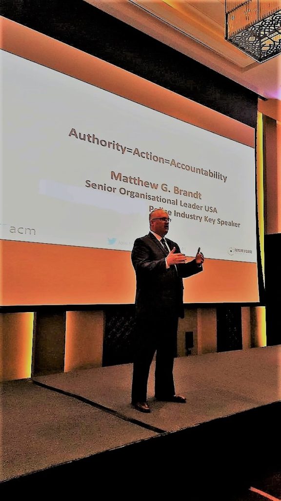 Matthew Brandt, Accountability Cop, Keynote Speaker, Leadership, Leader, Resiliency, Abu Dhabi, Suicide